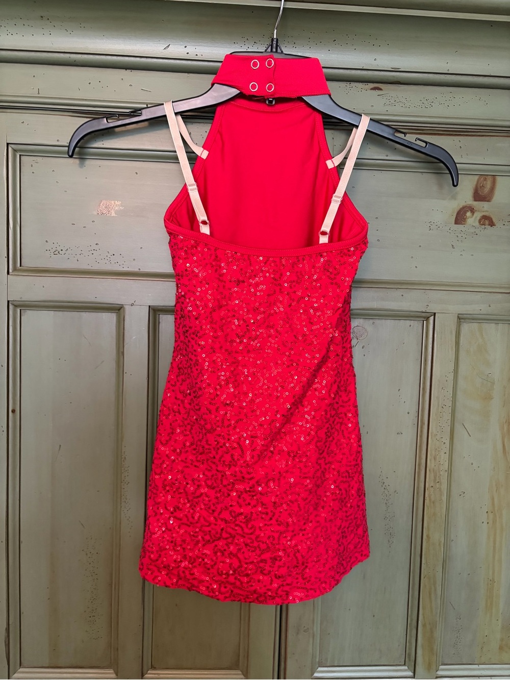 Weissman Red Sequin Halter Costume I’m a Lady 11077 - Picture 5 of 7